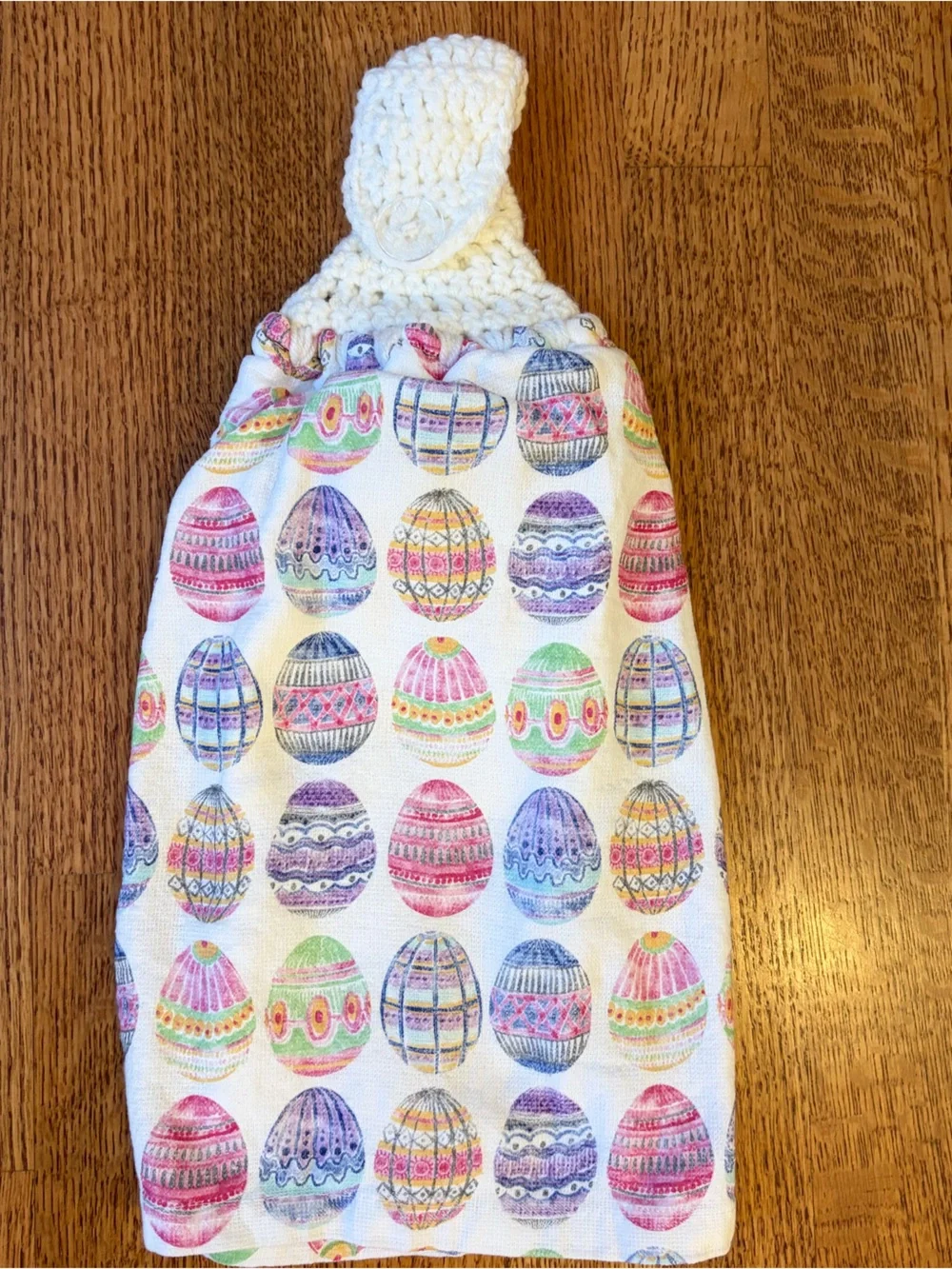 7 Crochet Top Hanging Kitchen Towels Vintage-Style Holidays Easter Halloween